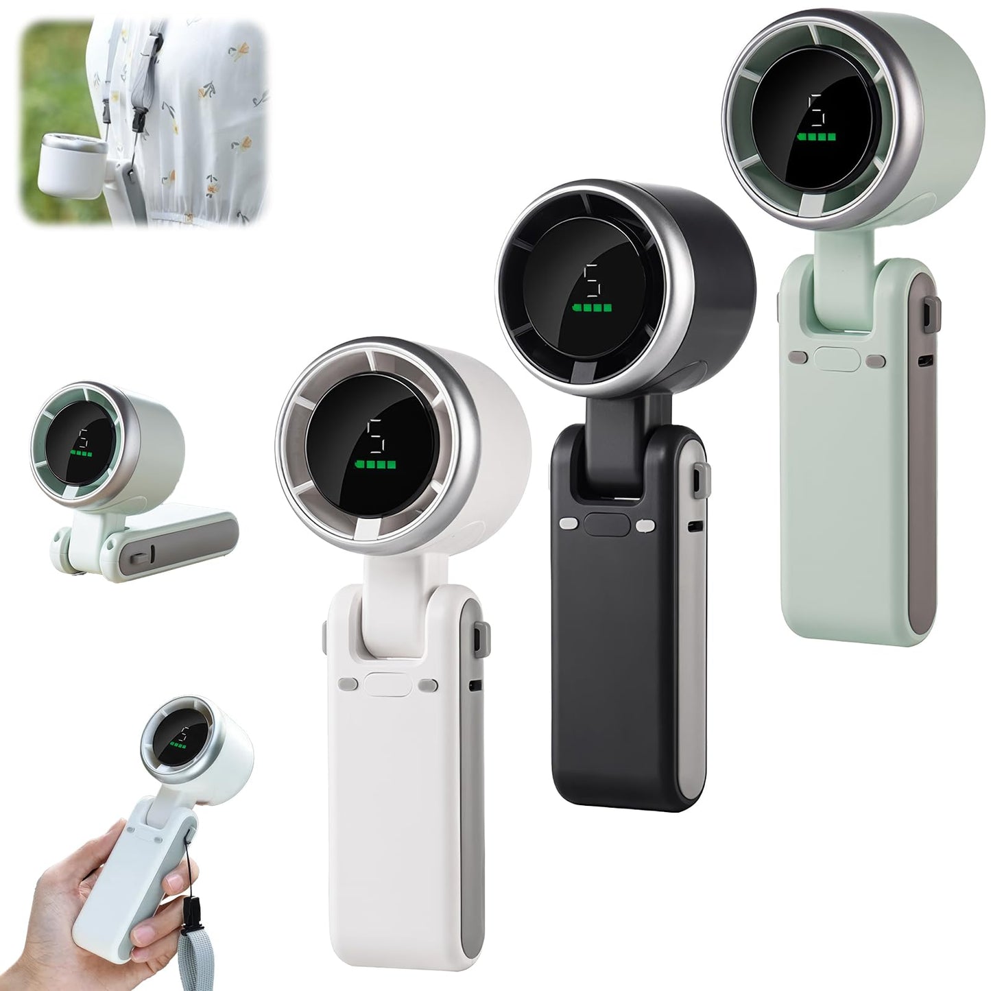 Mini ventilador turbo plegable