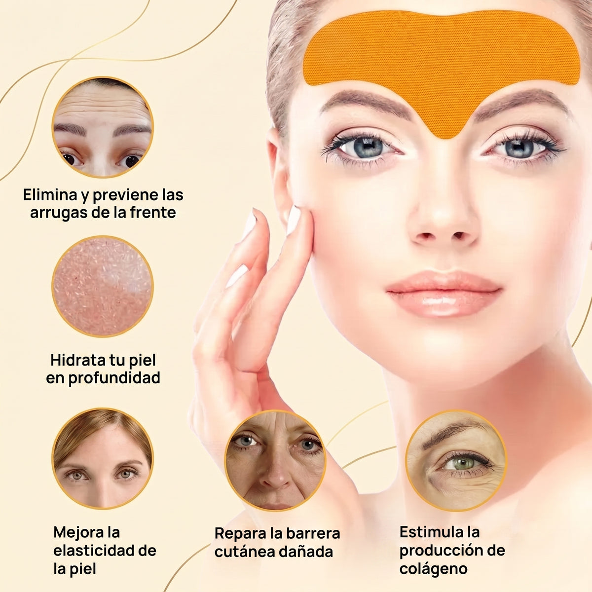 Parches para eliminar arrugas faciales