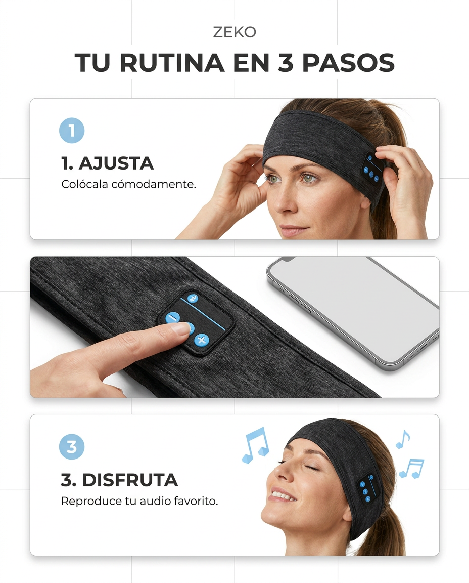 Cinta de Cabeza para Dormir